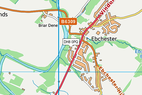 DH8 0PQ map - OS VectorMap District (Ordnance Survey) DH8 0PQ map - OS VectorMap District (Ordnance Survey)