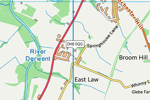 DH8 0QG map - OS VectorMap District (Ordnance Survey) DH8 0QG map - OS VectorMap District (Ordnance Survey)