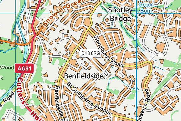 DH8 0RG map - OS VectorMap District (Ordnance Survey) DH8 0RG map - OS VectorMap District (Ordnance Survey)