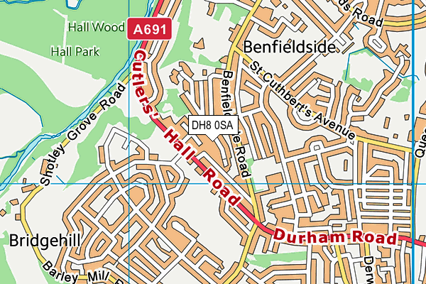 DH8 0SA map - OS VectorMap District (Ordnance Survey) DH8 0SA map - OS VectorMap District (Ordnance Survey)