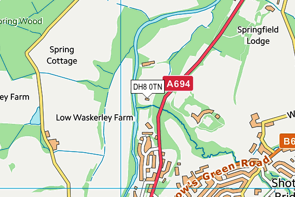 DH8 0TN map - OS VectorMap District (Ordnance Survey) DH8 0TN map - OS VectorMap District (Ordnance Survey)