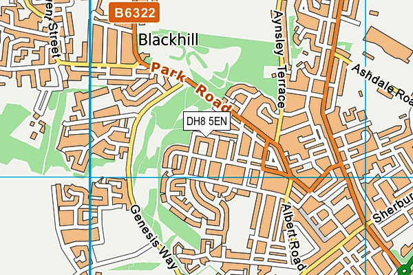DH8 5EN map - OS VectorMap District (Ordnance Survey) DH8 5EN map - OS VectorMap District (Ordnance Survey)