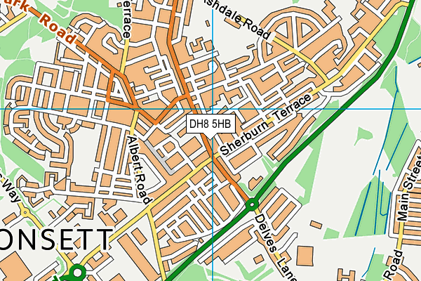 DH8 5HB map - OS VectorMap District (Ordnance Survey) DH8 5HB map - OS VectorMap District (Ordnance Survey)