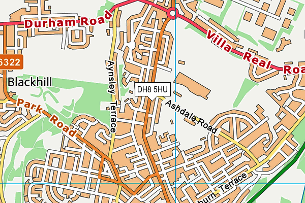 DH8 5HU map - OS VectorMap District (Ordnance Survey) DH8 5HU map - OS VectorMap District (Ordnance Survey)