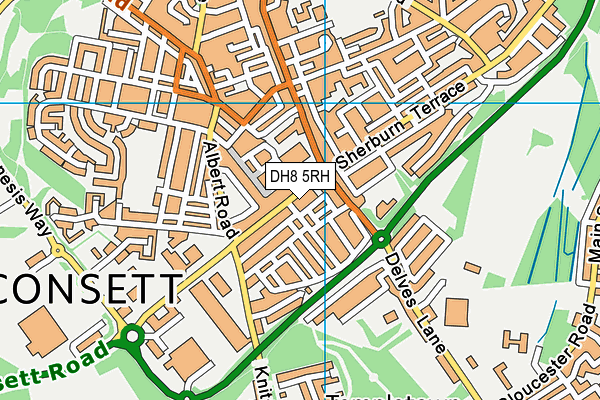 DH8 5RH map - OS VectorMap District (Ordnance Survey) DH8 5RH map - OS VectorMap District (Ordnance Survey)