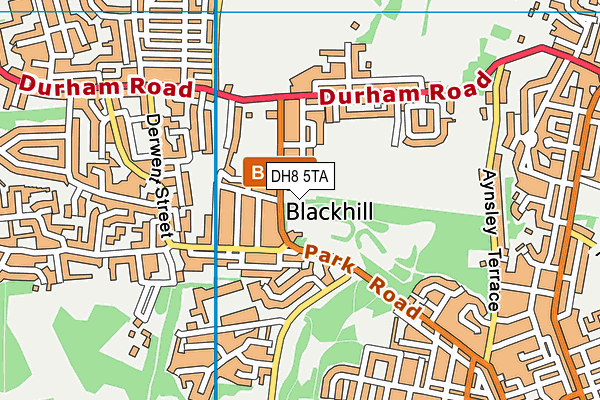 DH8 5TA map - OS VectorMap District (Ordnance Survey) DH8 5TA map - OS VectorMap District (Ordnance Survey)