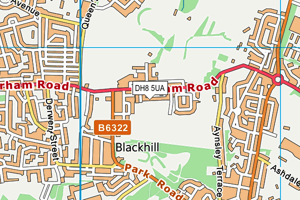 DH8 5UA map - OS VectorMap District (Ordnance Survey) DH8 5UA map - OS VectorMap District (Ordnance Survey)