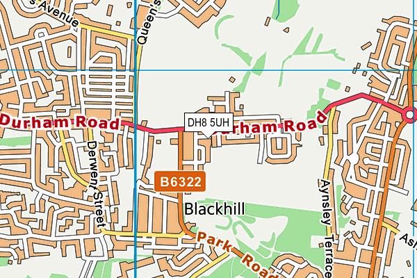 DH8 5UH map - OS VectorMap District (Ordnance Survey) DH8 5UH map - OS VectorMap District (Ordnance Survey)
