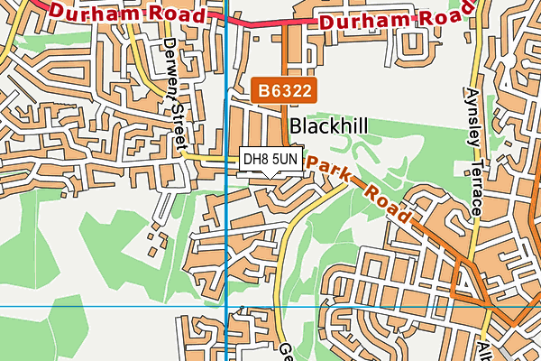 DH8 5UN map - OS VectorMap District (Ordnance Survey) DH8 5UN map - OS VectorMap District (Ordnance Survey)