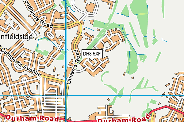 DH8 5XF map - OS VectorMap District (Ordnance Survey) DH8 5XF map - OS VectorMap District (Ordnance Survey)
