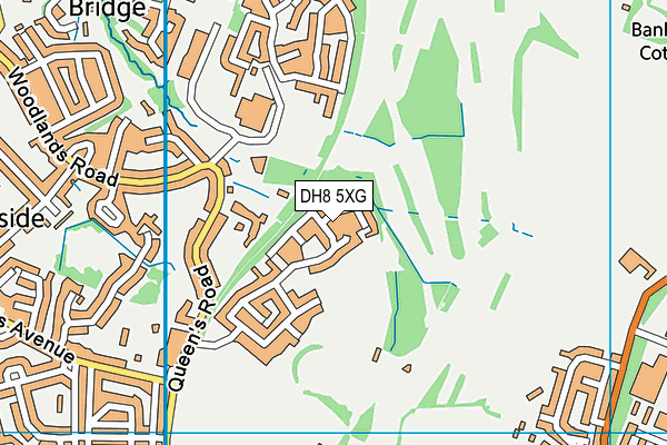 DH8 5XG map - OS VectorMap District (Ordnance Survey) DH8 5XG map - OS VectorMap District (Ordnance Survey)
