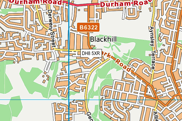 DH8 5XR map - OS VectorMap District (Ordnance Survey) DH8 5XR map - OS VectorMap District (Ordnance Survey)