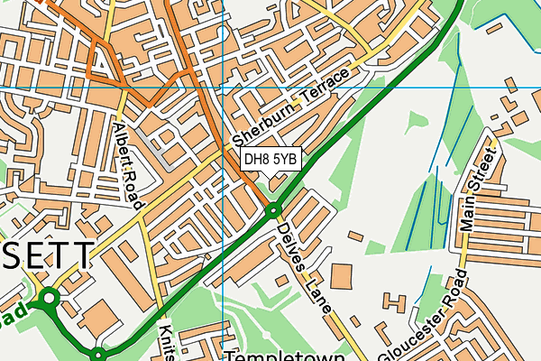 DH8 5YB map - OS VectorMap District (Ordnance Survey) DH8 5YB map - OS VectorMap District (Ordnance Survey)