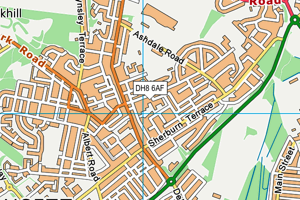 DH8 6AF map - OS VectorMap District (Ordnance Survey) DH8 6AF map - OS VectorMap District (Ordnance Survey)