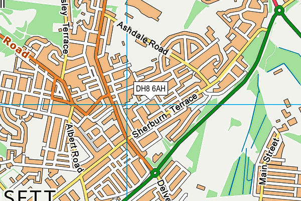 DH8 6AH map - OS VectorMap District (Ordnance Survey) DH8 6AH map - OS VectorMap District (Ordnance Survey)
