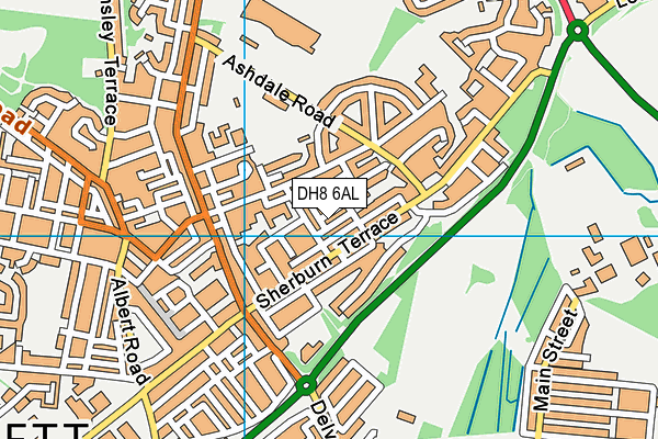 DH8 6AL map - OS VectorMap District (Ordnance Survey) DH8 6AL map - OS VectorMap District (Ordnance Survey)
