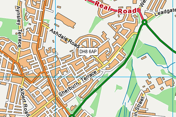 DH8 6AP map - OS VectorMap District (Ordnance Survey)