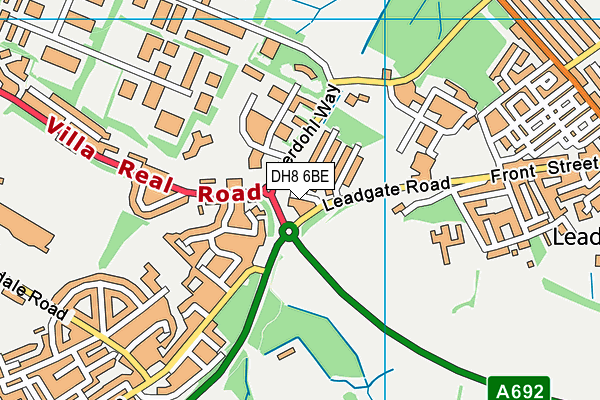 DH8 6BE map - OS VectorMap District (Ordnance Survey) DH8 6BE map - OS VectorMap District (Ordnance Survey)