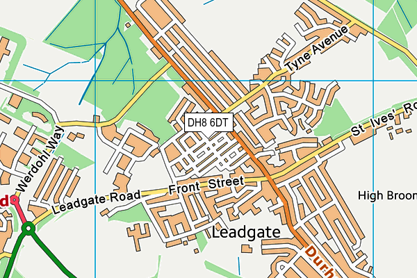 DH8 6DT map - OS VectorMap District (Ordnance Survey) DH8 6DT map - OS VectorMap District (Ordnance Survey)