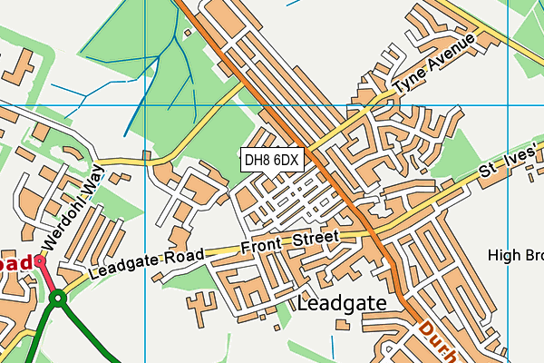 DH8 6DX map - OS VectorMap District (Ordnance Survey) DH8 6DX map - OS VectorMap District (Ordnance Survey)