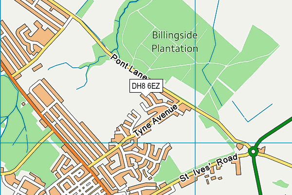 DH8 6EZ map - OS VectorMap District (Ordnance Survey) DH8 6EZ map - OS VectorMap District (Ordnance Survey)
