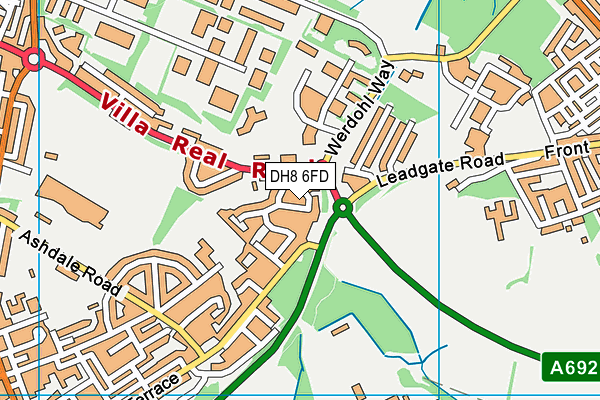 DH8 6FD map - OS VectorMap District (Ordnance Survey) DH8 6FD map - OS VectorMap District (Ordnance Survey)