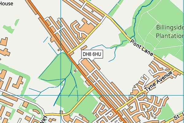 DH8 6HU map - OS VectorMap District (Ordnance Survey) DH8 6HU map - OS VectorMap District (Ordnance Survey)