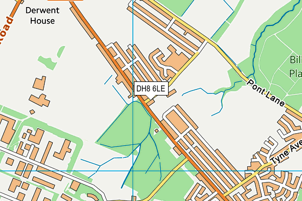 DH8 6LE map - OS VectorMap District (Ordnance Survey) DH8 6LE map - OS VectorMap District (Ordnance Survey)