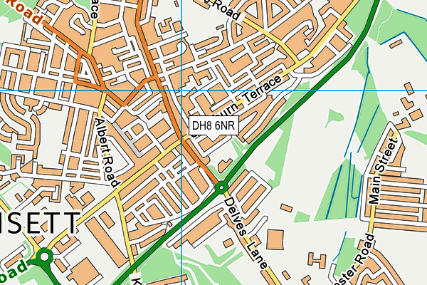 DH8 6NR map - OS VectorMap District (Ordnance Survey)