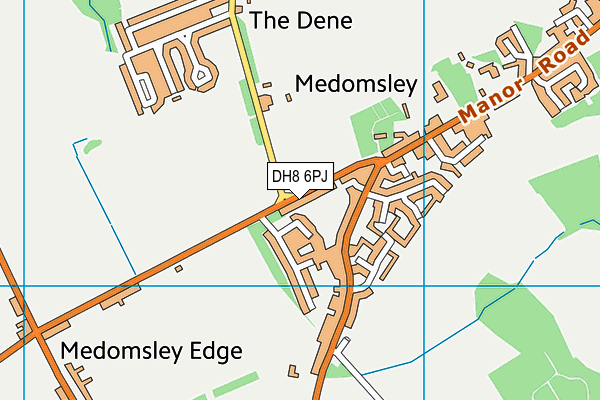 DH8 6PJ map - OS VectorMap District (Ordnance Survey) DH8 6PJ map - OS VectorMap District (Ordnance Survey)