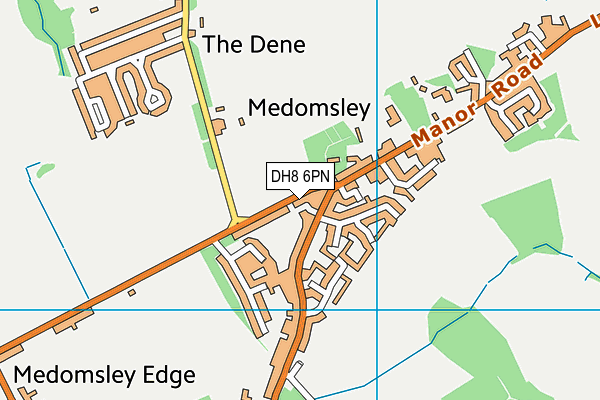 DH8 6PN map - OS VectorMap District (Ordnance Survey) DH8 6PN map - OS VectorMap District (Ordnance Survey)