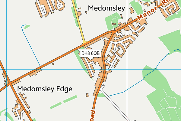 DH8 6QB map - OS VectorMap District (Ordnance Survey) DH8 6QB map - OS VectorMap District (Ordnance Survey)