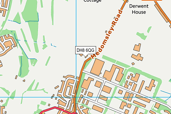 DH8 6QG map - OS VectorMap District (Ordnance Survey) DH8 6QG map - OS VectorMap District (Ordnance Survey)