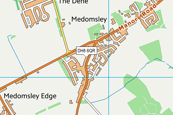 DH8 6QR map - OS VectorMap District (Ordnance Survey) DH8 6QR map - OS VectorMap District (Ordnance Survey)