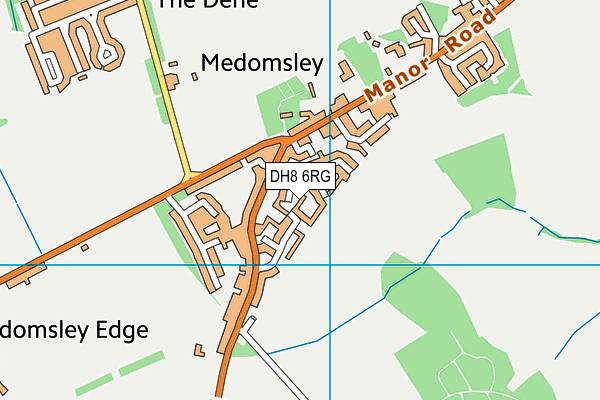 DH8 6RG map - OS VectorMap District (Ordnance Survey) DH8 6RG map - OS VectorMap District (Ordnance Survey)