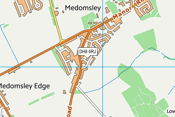DH8 6RJ map - OS VectorMap District (Ordnance Survey) DH8 6RJ map - OS VectorMap District (Ordnance Survey)
