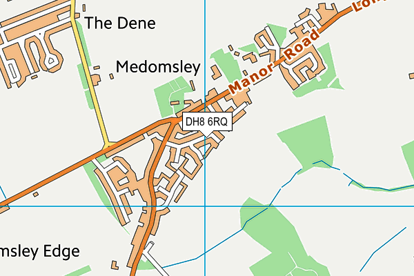 DH8 6RQ map - OS VectorMap District (Ordnance Survey) DH8 6RQ map - OS VectorMap District (Ordnance Survey)