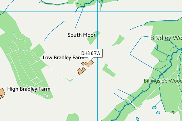 DH8 6RW map - OS VectorMap District (Ordnance Survey) DH8 6RW map - OS VectorMap District (Ordnance Survey)