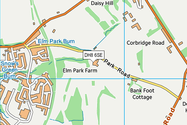 DH8 6SE map - OS VectorMap District (Ordnance Survey)