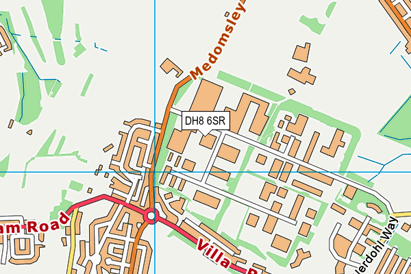 DH8 6SR map - OS VectorMap District (Ordnance Survey) DH8 6SR map - OS VectorMap District (Ordnance Survey)