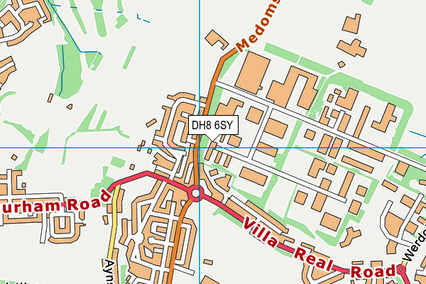 DH8 6SY map - OS VectorMap District (Ordnance Survey) DH8 6SY map - OS VectorMap District (Ordnance Survey)