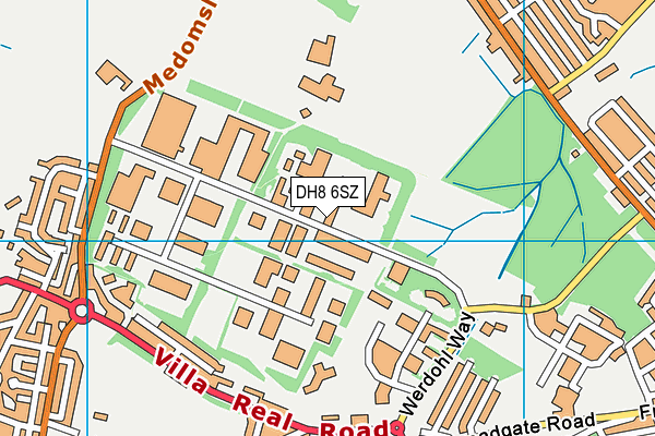 DH8 6SZ map - OS VectorMap District (Ordnance Survey) DH8 6SZ map - OS VectorMap District (Ordnance Survey)