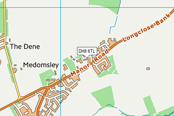 DH8 6TL map - OS VectorMap District (Ordnance Survey) DH8 6TL map - OS VectorMap District (Ordnance Survey)