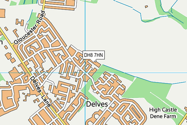 DH8 7HN map - OS VectorMap District (Ordnance Survey) DH8 7HN map - OS VectorMap District (Ordnance Survey)