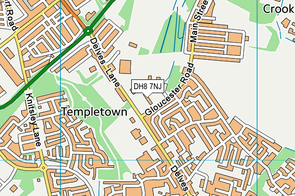 DH8 7NJ map - OS VectorMap District (Ordnance Survey) DH8 7NJ map - OS VectorMap District (Ordnance Survey)