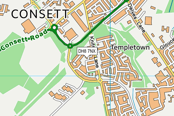 DH8 7NX map - OS VectorMap District (Ordnance Survey) DH8 7NX map - OS VectorMap District (Ordnance Survey)