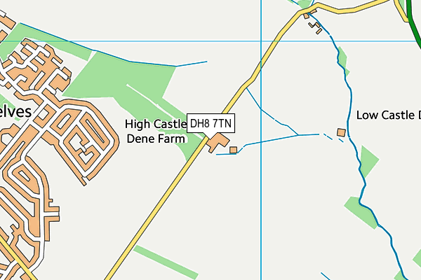 DH8 7TN map - OS VectorMap District (Ordnance Survey) DH8 7TN map - OS VectorMap District (Ordnance Survey)