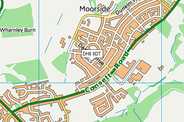 DH8 8DT map - OS VectorMap District (Ordnance Survey) DH8 8DT map - OS VectorMap District (Ordnance Survey)