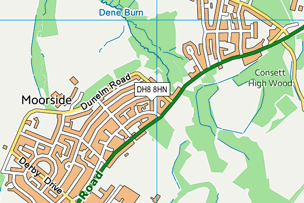 DH8 8HN map - OS VectorMap District (Ordnance Survey) DH8 8HN map - OS VectorMap District (Ordnance Survey)