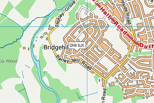 DH8 8JX map - OS VectorMap District (Ordnance Survey) DH8 8JX map - OS VectorMap District (Ordnance Survey)